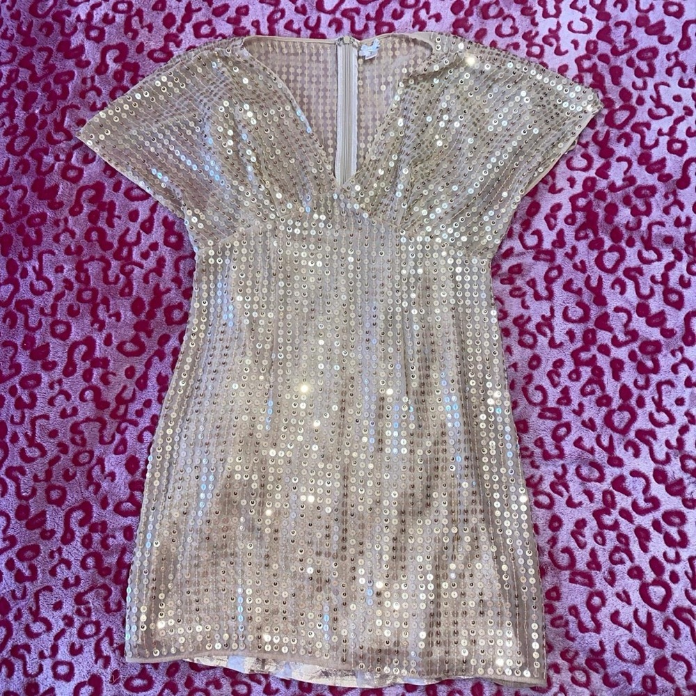 Gold Sequin Dress